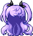 Black Harin Hair, purple