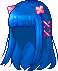 Takeno Konoko Hair, blue