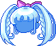 Angelic Wings Hair, blue