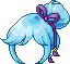Black Raised Ribbon Hair, blue