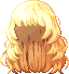 Black Grand Cascade Hair, blonde
