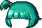 Black Yorozu Hair, green