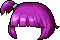 Black Yorozu Hair, purple