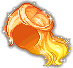 Black Goddess Hair, orange