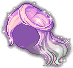 Black Goddess Hair, purple