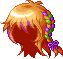 Black Highlighted Braid Hair, orange