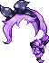 Black Bandana Hair, purple