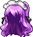 Black Mont Blanc Hair, purple