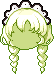 Black Choux Hair, green
