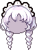 Black Choux Hair, purple