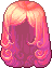 Elegant Knee-length Hair, red