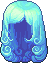 Elegant Knee-length Hair, blue