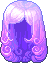Elegant Knee-length Hair, purple
