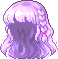 Long Wavy Unibraid Hair, purple