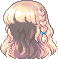 Long Wavy Unibraid Hair, brown