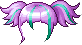 Black Rebel Girl Hair, purple