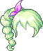 Goth Ponytail, green