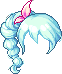 Goth Ponytail, blue