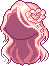 Heart-braid Hair, red