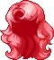 Black Crescent Hair, red