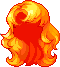 Black Crescent Hair, orange
