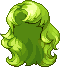 Black Crescent Hair, green