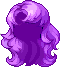 Black Crescent Hair, purple