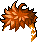 Black Crimsonheart Hair, orange