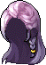 Black Naricain Hair, purple