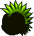 Spiked Mohawk Hair, green