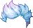 Pastel Goth Hair, blue