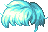 Ruffled Hair, blue