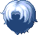 Elite Parted Hair, blue