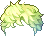 Black Rabble Rouser Hair, green