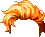 Contrast Bangs, orange