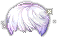 Black Pale Moonlit Hair