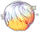 Black Foggy Moonlit Hair, orange