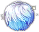 Black Foggy Moonlit Hair, blue