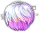 Black Foggy Moonlit Hair, purple