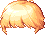 Plush Black Hair, orange