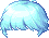 Plush Black Hair, blue