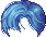 Boyband Hair, blue