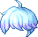 Black Little Prince Hair, blue