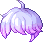 Black Little Prince Hair, purple
