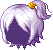 Puff Pony Hair, purple
