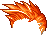 Black Cadena Copycat Hair, orange
