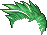 Black Cadena Copycat Hair, green