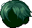 Bobbed Flora Hair, green