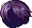 Bobbed Flora Hair, purple