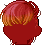 Wolf Mane Hair, red
